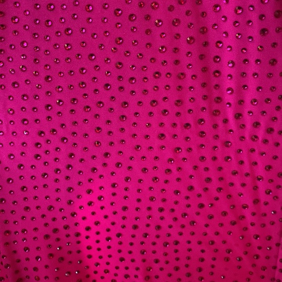 Hot Pink One Shoulder Open Back Sherri Hill Size 0 Prom Dress with Slit + bustle - Picture 8 of 16